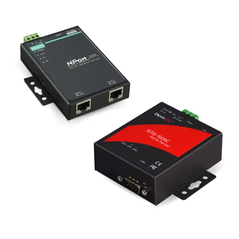 Protocol converters and serial device servers including Moxa NPort and Devolinx